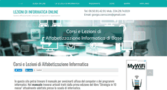 Desktop Screenshot of lezioni-di-informatica.com